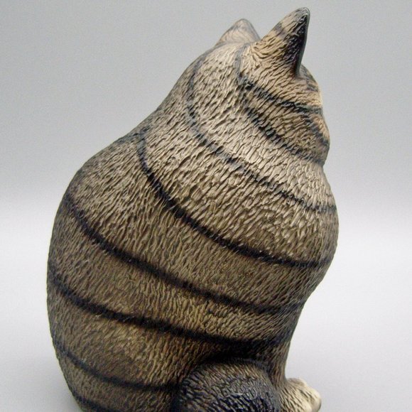 Vintage Harvey Knox Kingdom Global Art  Mother Kitten Tabby Japan Handpainted - Picture 2 of 6